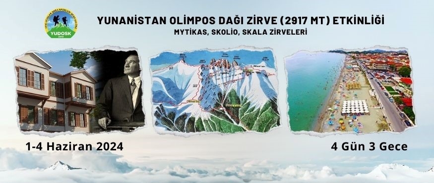 YUNANİSTAN OLİMPOS DAĞI ZİRVE (2917 mt) ETKİNLİĞİ