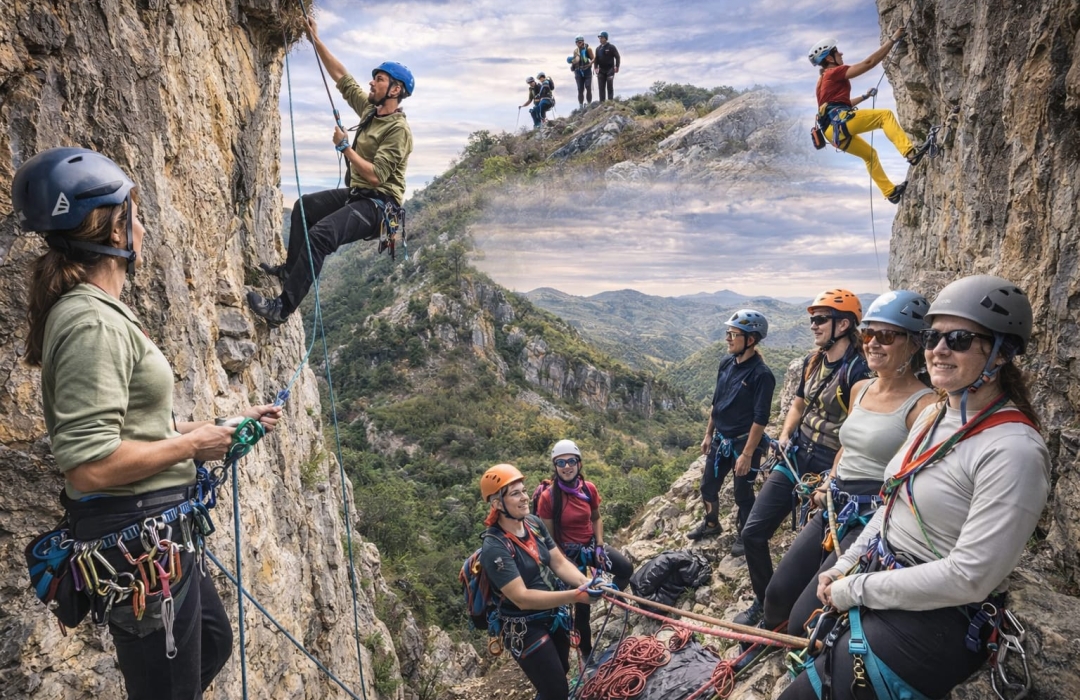 TDF SERTİFİKALI ÇOK İP BOYU KAYA TIRMANIŞ EĞİTİMİ