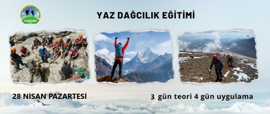TDF SERTİFİKALI YAZ DAĞCILIK EĞİTİMİ
